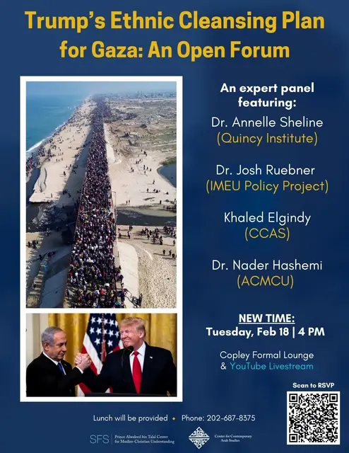 Trump’s Ethnic Cleansing Plan for Gaza: An Open Forum