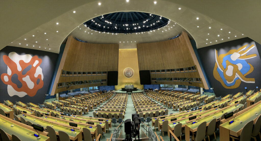 Full view of the UNGA hall